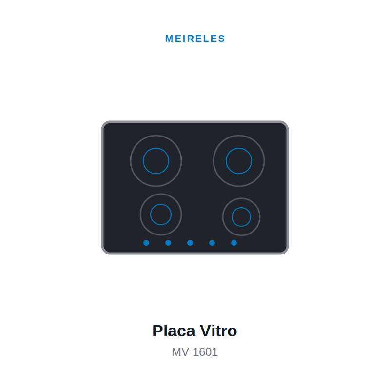 Placa Vitrocerâmica MV 1601